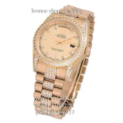 Rolex Day-Date Steel Pave All Gold