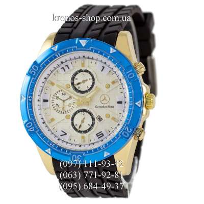 Mercedes Sport Chrono Black/Gold-Blue/White