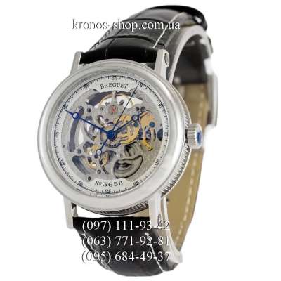 Breguet Skeleton 3658 Black/Silver/White