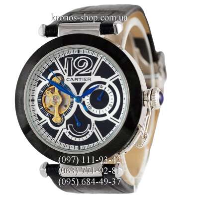 Cartier Pasha de Cartier Pasha Tourbillon Black/Silver/Black-White