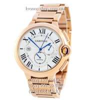 Cartier Ballon Bleu de Cartier Chronograph Gold/White