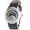 Cartier Calibre de Cartier Flying Tourbillon Silver/Black-White