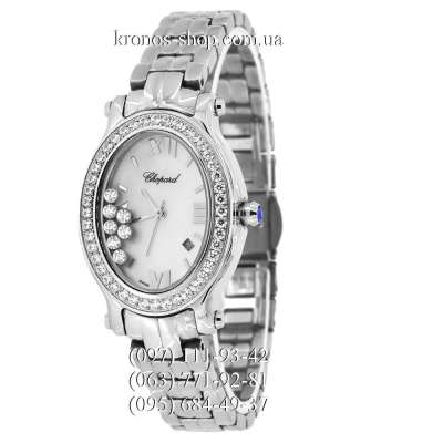 Chopard Happy Sport Oval 7 Diamonds Pave All Silver