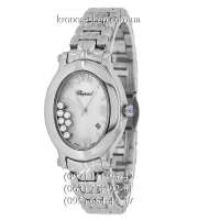 Chopard Happy Sport Oval 7 Diamonds All Silver