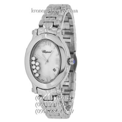 Chopard Happy Sport Oval 7 Diamonds All Silver