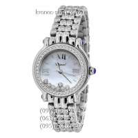 Chopard Happy Sport Round 7 Diamonds Silver/Sky Blue