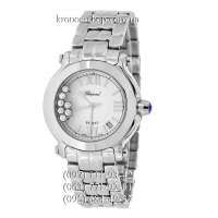 Chopard Happy Sport Medium Quartz All Silver