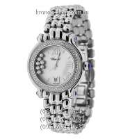 Chopard Happy Sport Medium Quartz Pave All Silver