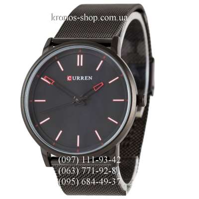 Curren 8233 All Black-Red