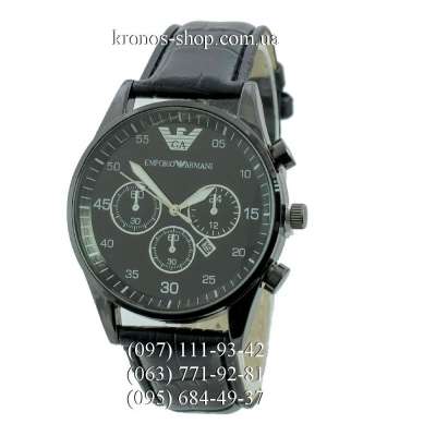 Emporio Armani 6990 Leather All Black