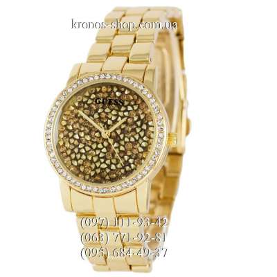Guess Pave Dial All Gold