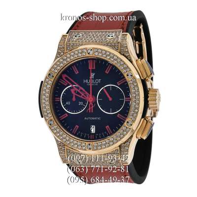 Hublot Classic Fusion Chronograph Pave Red/Gold/Black-Red