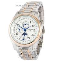Longines Master Collection Moonphases Steel Silver-Gold/White