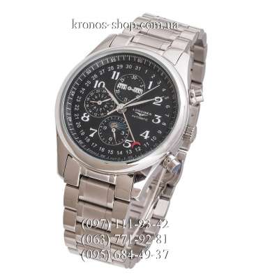 Longines Master Collection Moonphases Steel Silver/Black
