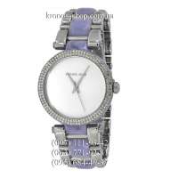 Michael Kors MK4321 Delray Silver-Purple/White