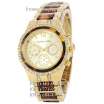 Michael Kors Day-Date Gold-Coffee
