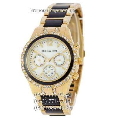 Michael Kors Day-Date Gold-Black/White