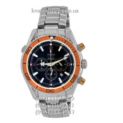 Omega Seamaster Planet Ocean Chrono Steel Silver/Orange/Black