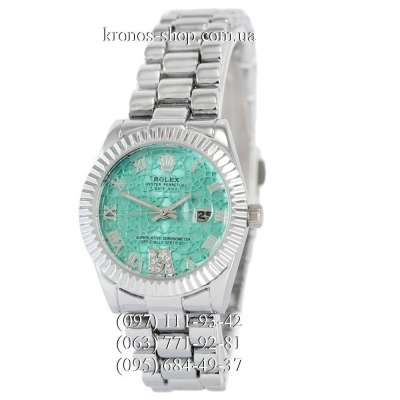 Rolex B71 Fluted Silver/Turquoise