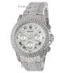 Rolex D40 Full Pave All Silver