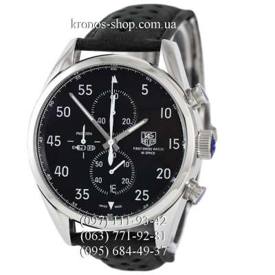 TAG Heuer Carrera 1887 SpaceX Chronograph Silver/Black-white