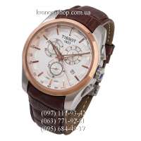 Tissot T-Classic Couturier Chronograph Brown/Silver-Gold/White