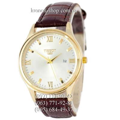 Tissot Classic Date Brown/Gold/White
