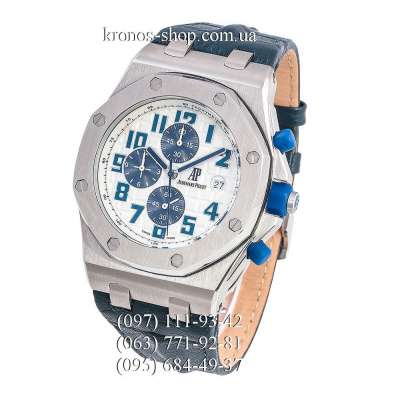 Audemars Piguet Royal Oak Offshore Chronograph Leather Blue/Silver/White