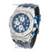 Audemars Piguet Royal Oak Offshore Chronograph Leather Blue/Silver/Blue