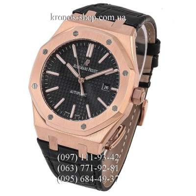 Audemars Piguet Royal Oak Selfwinding Leather Black/Gold/Black