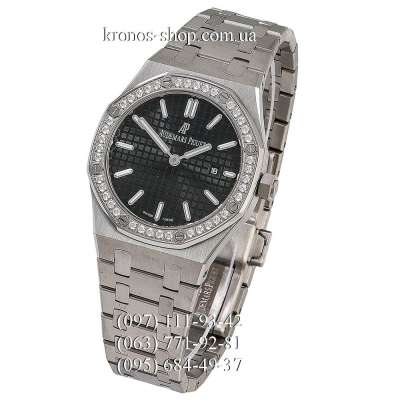 Audemars Piguet Royal Oak Quartz Lady Diamonds Silver/Black