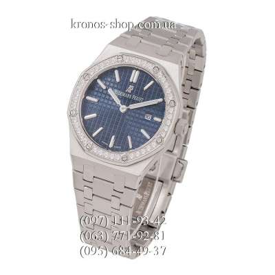 Audemars Piguet Royal Oak Quartz Lady Diamonds Silver/Blue