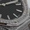 Audemars Piguet Royal Oak Quartz Lady Diamonds Rubber Black/Silver/Black