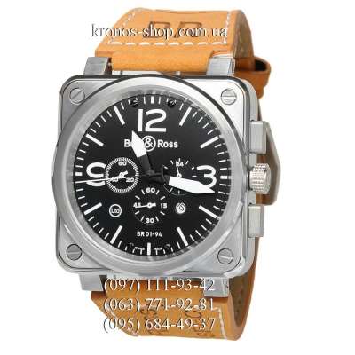 Bell & Ross Aviation BR Chronographe Brown/Silver/Black