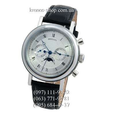 Breguet Classique Moon Phase Black/Silver/Silver