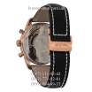 Breitling Transocean Chronograph Unitime Leather Black/Gold/White
