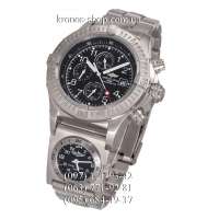 Breitling Chronomat Avenger Titanium Chronograph UTC Silver/Black