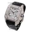 Cartier Santos de Cartier 100 Chronograph Pave Black/Silver/White