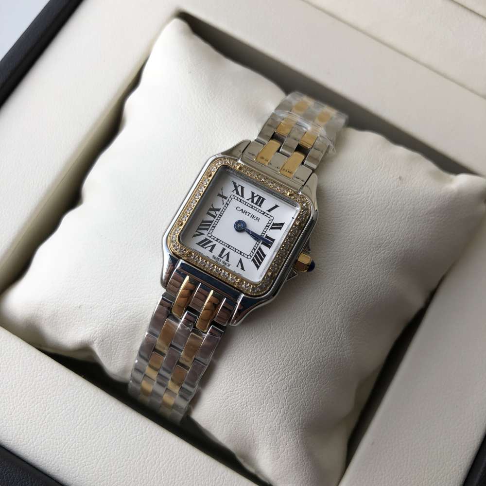 Cartier Panthere de Cartier Small Diamond Silver Gold White Kronos