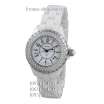 Chanel J12 Ceramic Swarowski Arabic Numerals White