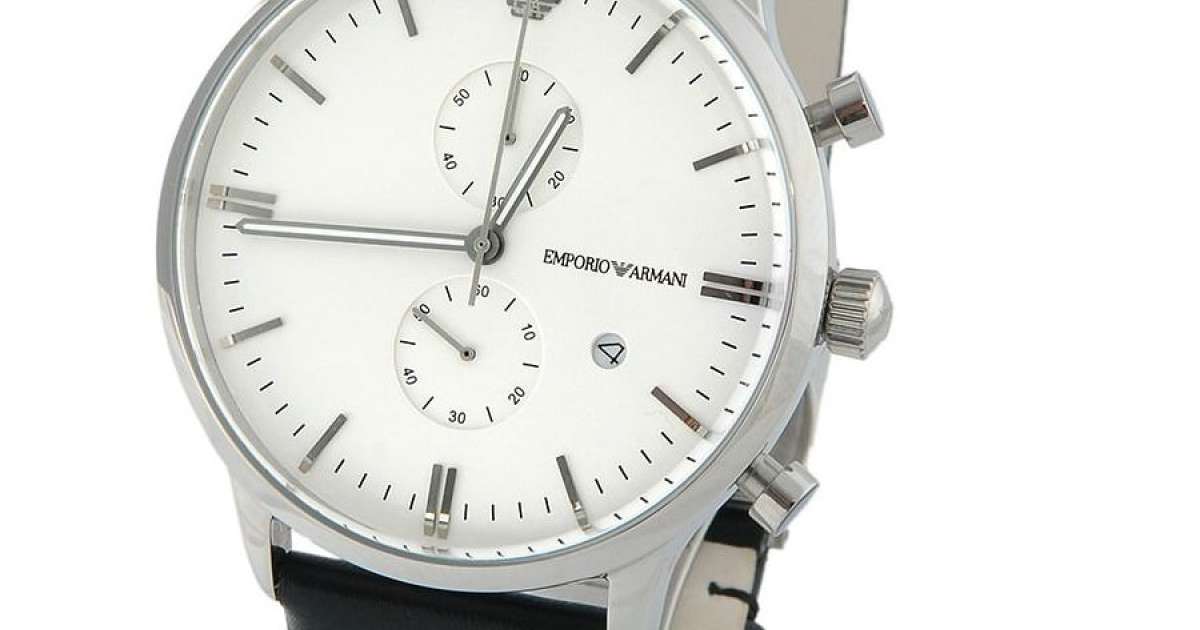 Часы Emporio Armani AR0390 Black/Sil;ver/White копия, купить в