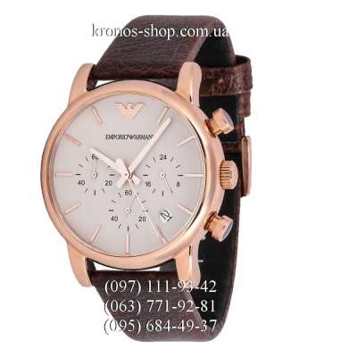 Emporio Armani AR1809 Chronograph Brown/Gold/White