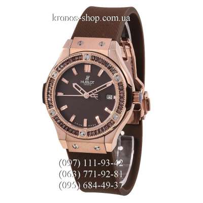 Hublot Classic Fusion Diamonds Lady Brown/Gold-Brown/Brown