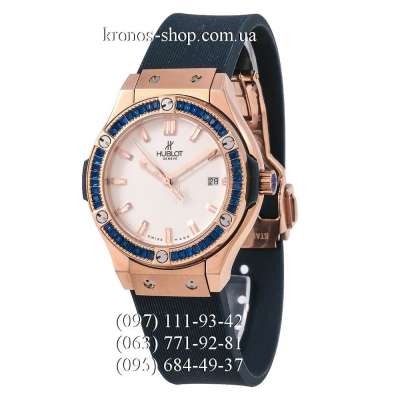 Hublot Classic Fusion Diamonds Lady Dark Blue/Gold-Blue/White