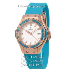 Hublot Classic Fusion Diamonds Lady Azure/Gold-Azure/White