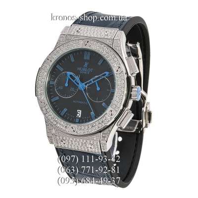 Hublot Classic Fusion Chronograph Pave Blue/Silver/Black-Blue