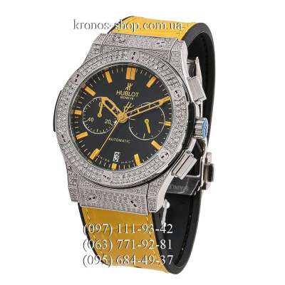 Hublot Classic Fusion Chronograph Pave Yellow/Silver/Black-Yellow