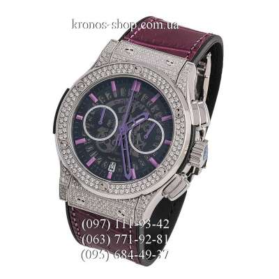 Hublot Classic Fusion Aerofusion Chronograph Pave Purple/Silver/Purple