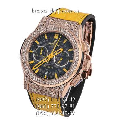 Hublot Classic Fusion Aerofusion Chronograph Pave Yellow/Gold/Yellow