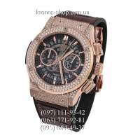 Hublot Classic Fusion Aerofusion Chronograph Pave Brown/Gold/White